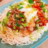 夏に食べたい！納豆キムチそうめん